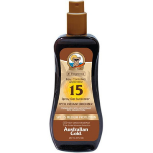 Australian Gold - Abbronzante SPF 15 spray gel + Bronzer